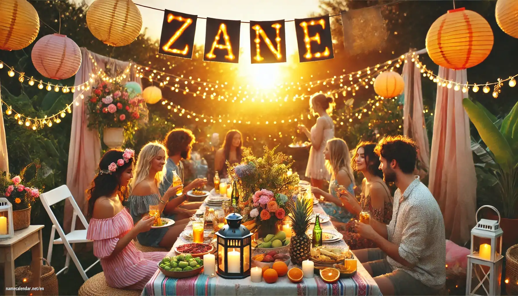 Celebration of name day and name - Zane