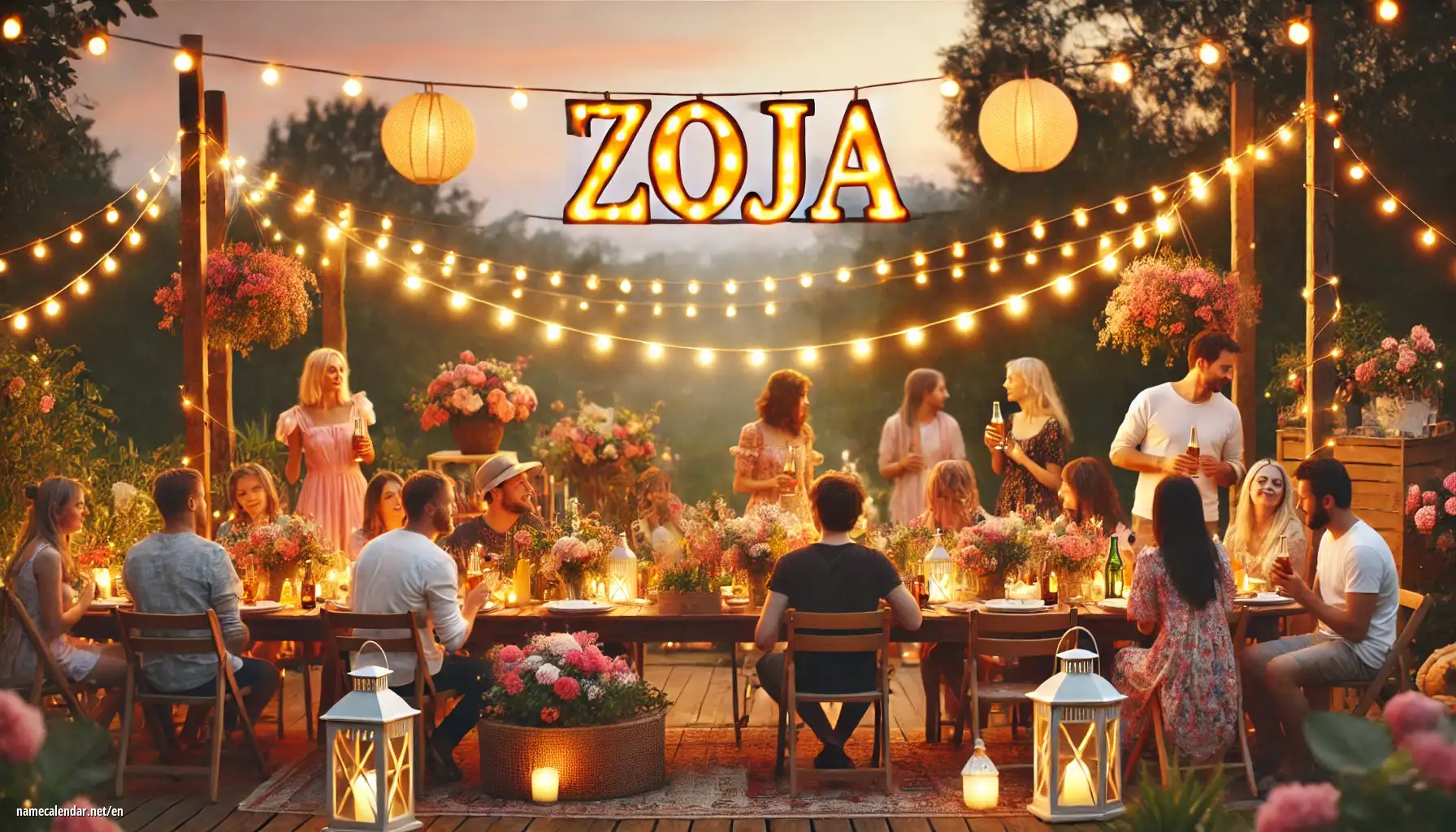 Celebration of name day and name - Zoja