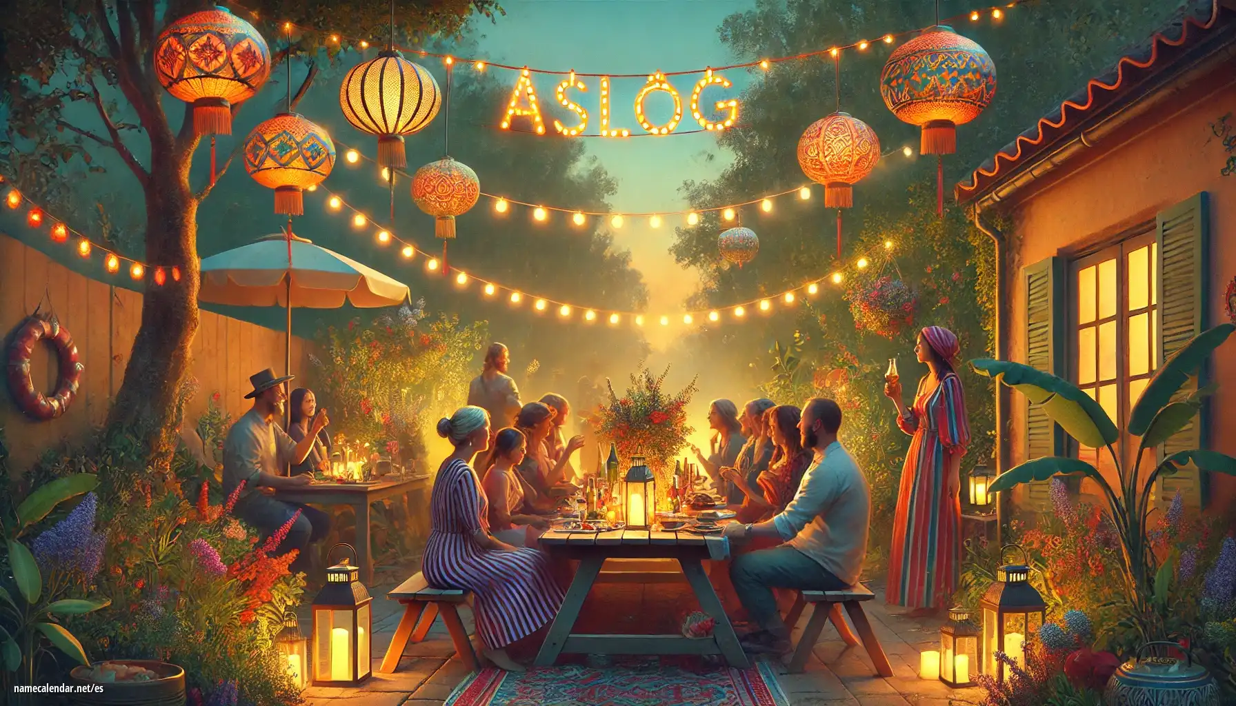 Celebración del onomástico y del nombre - Åslög