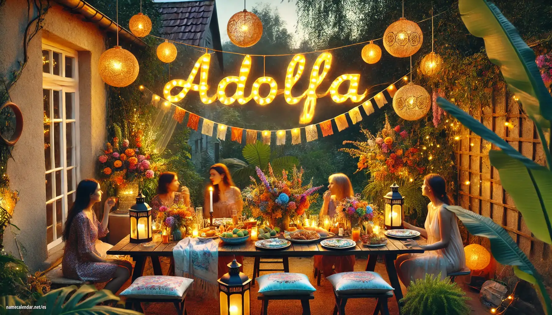 Celebración del onomástico y del nombre - Adolfa