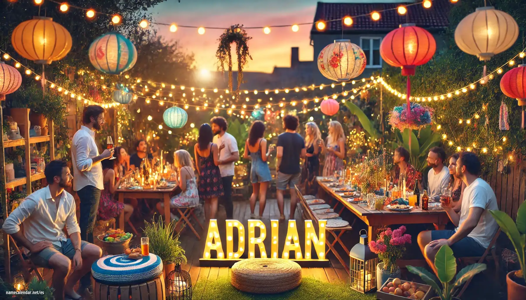 Celebración del onomástico y del nombre - Adrián