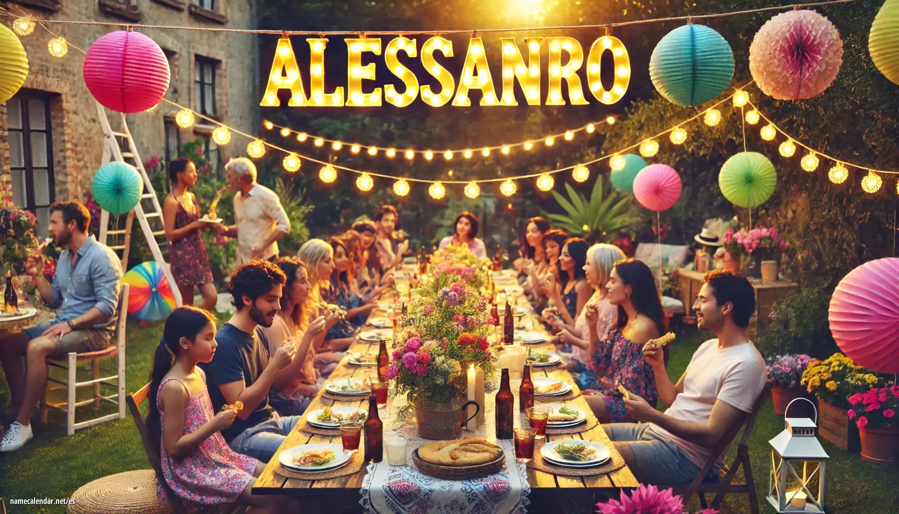 Celebración del onomástico y del nombre - Alessandro