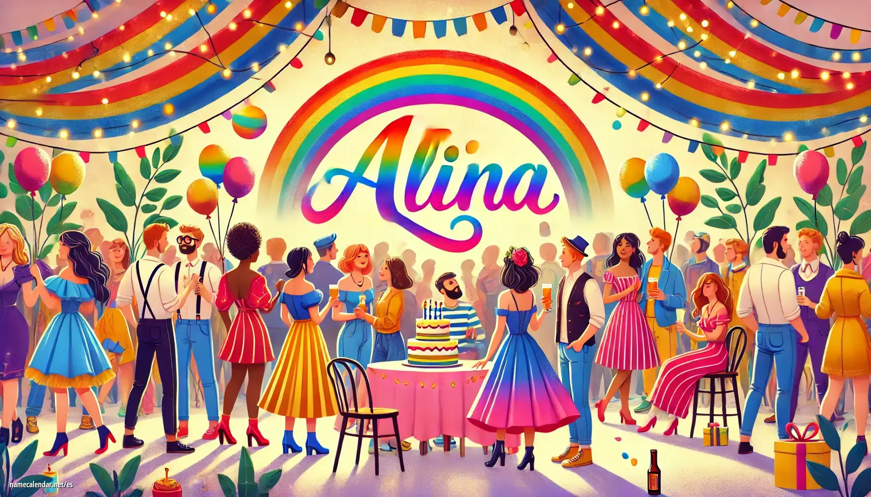 Celebración del onomástico y del nombre - Alina