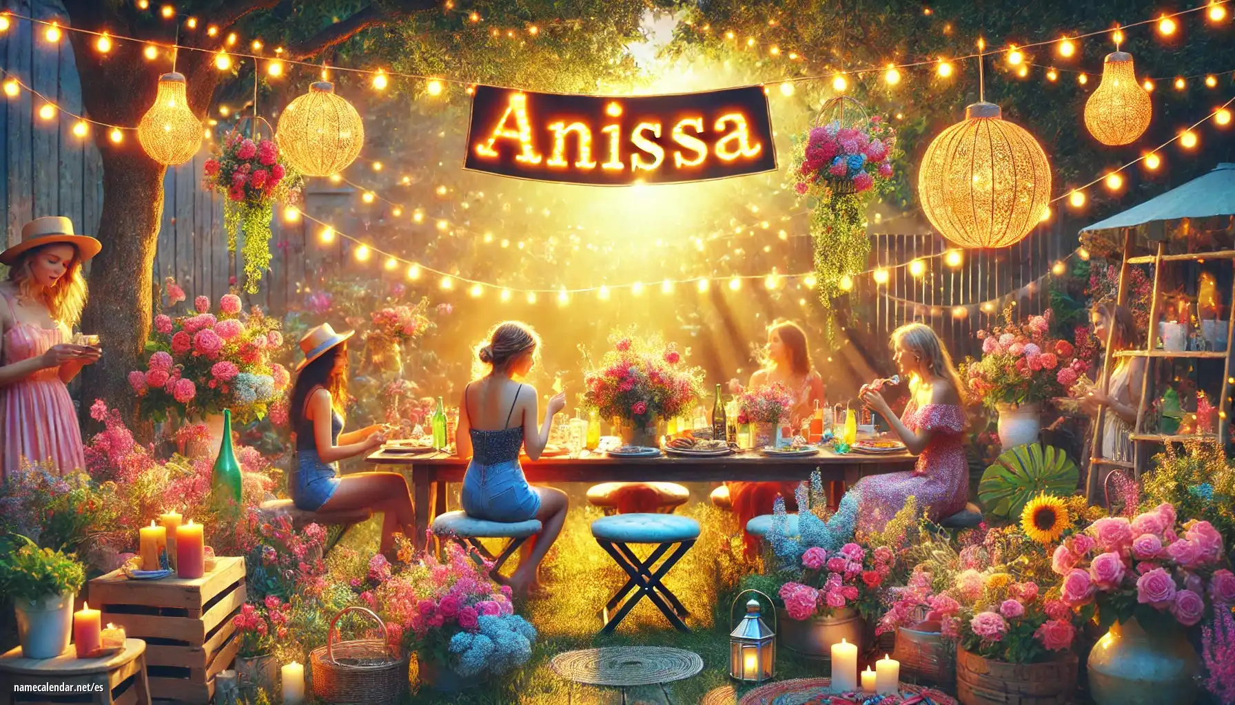Celebración del onomástico y del nombre - Anissa