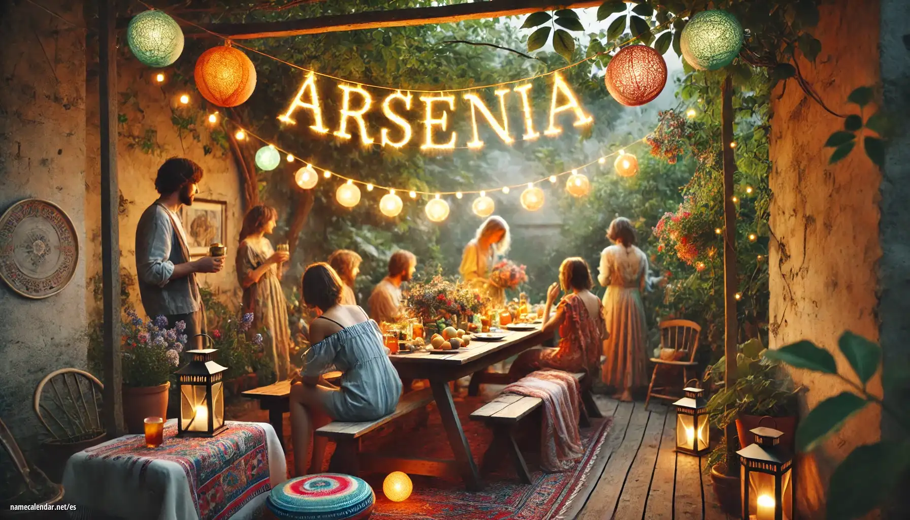 Celebración del onomástico y del nombre - Arsenia