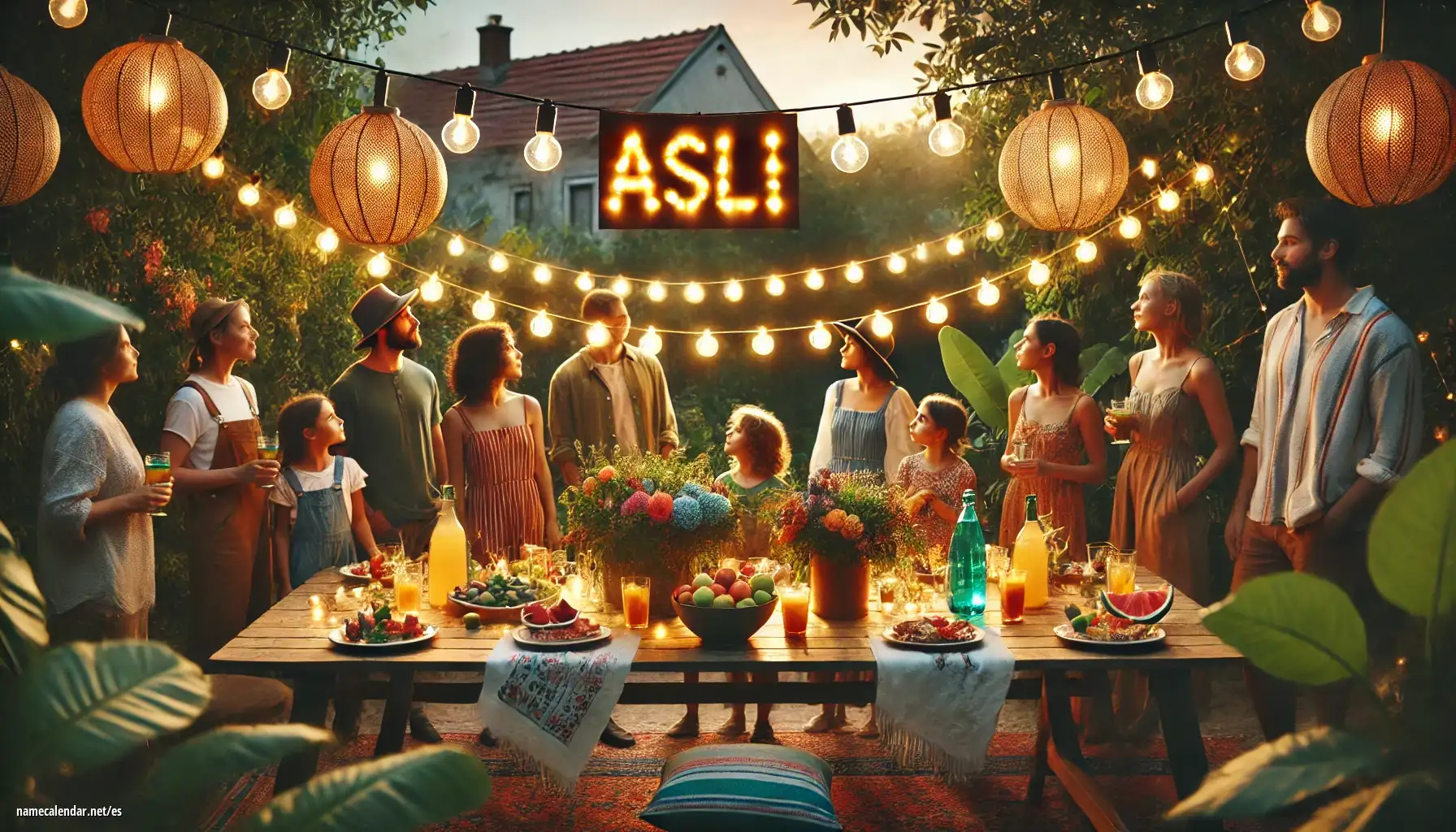 Celebración del onomástico y del nombre - Asli