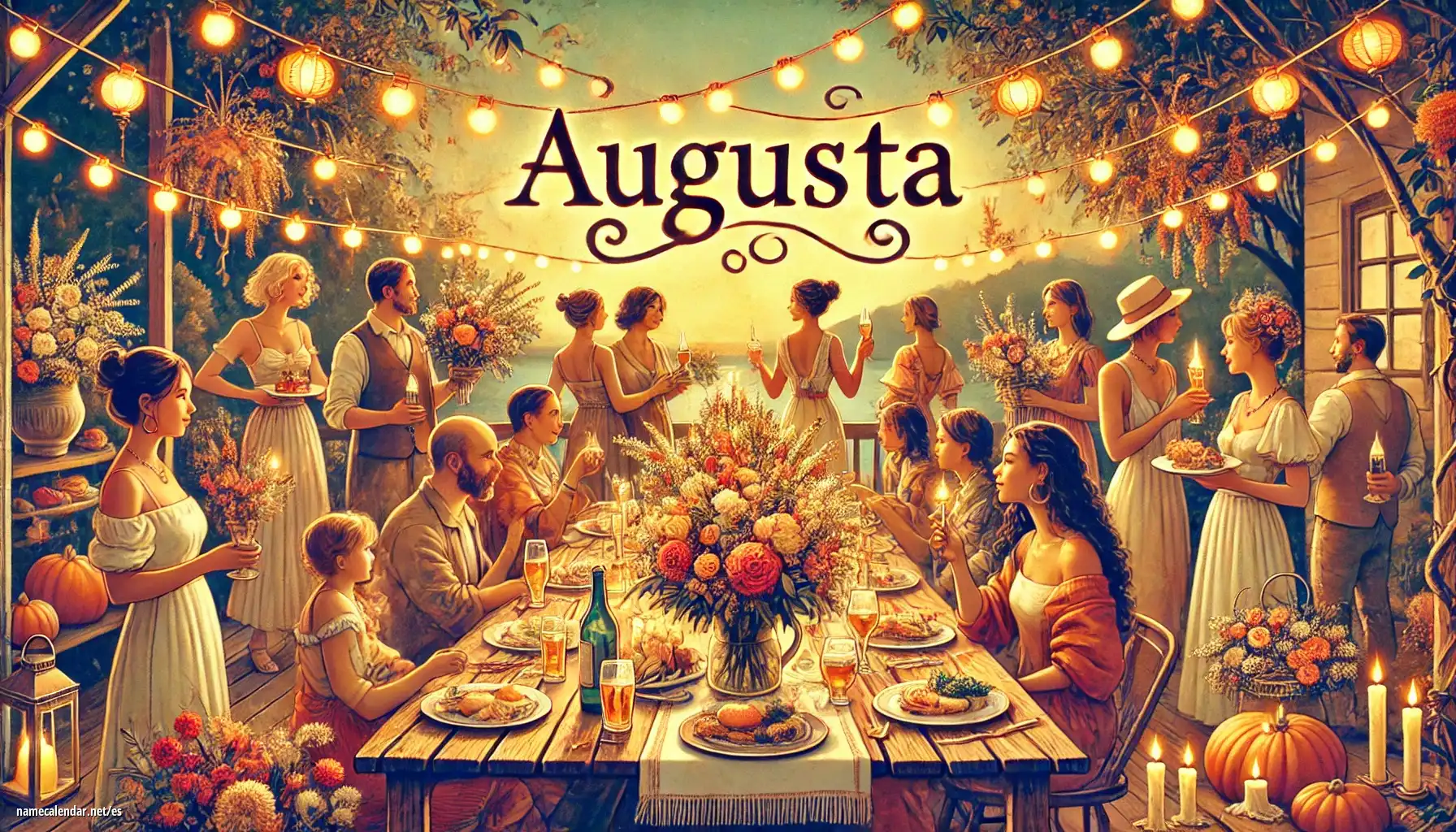 Celebración del onomástico y del nombre - Augusta