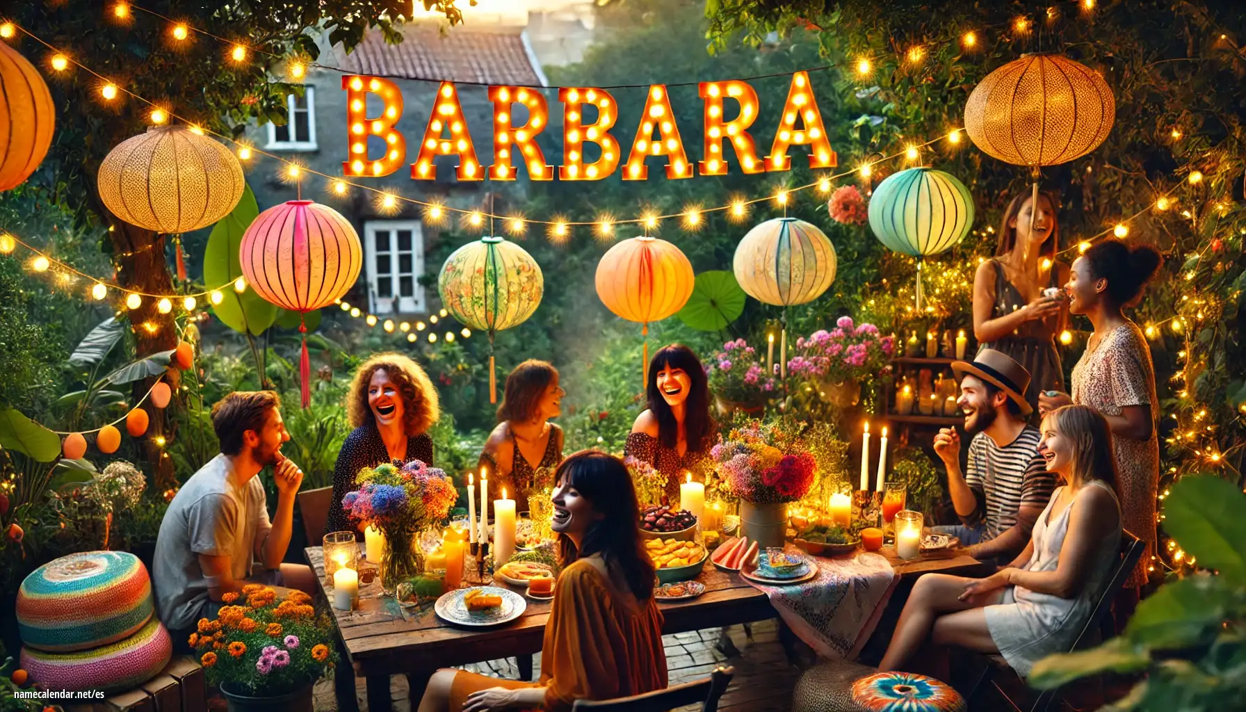 Celebración del onomástico y del nombre - Bárbara