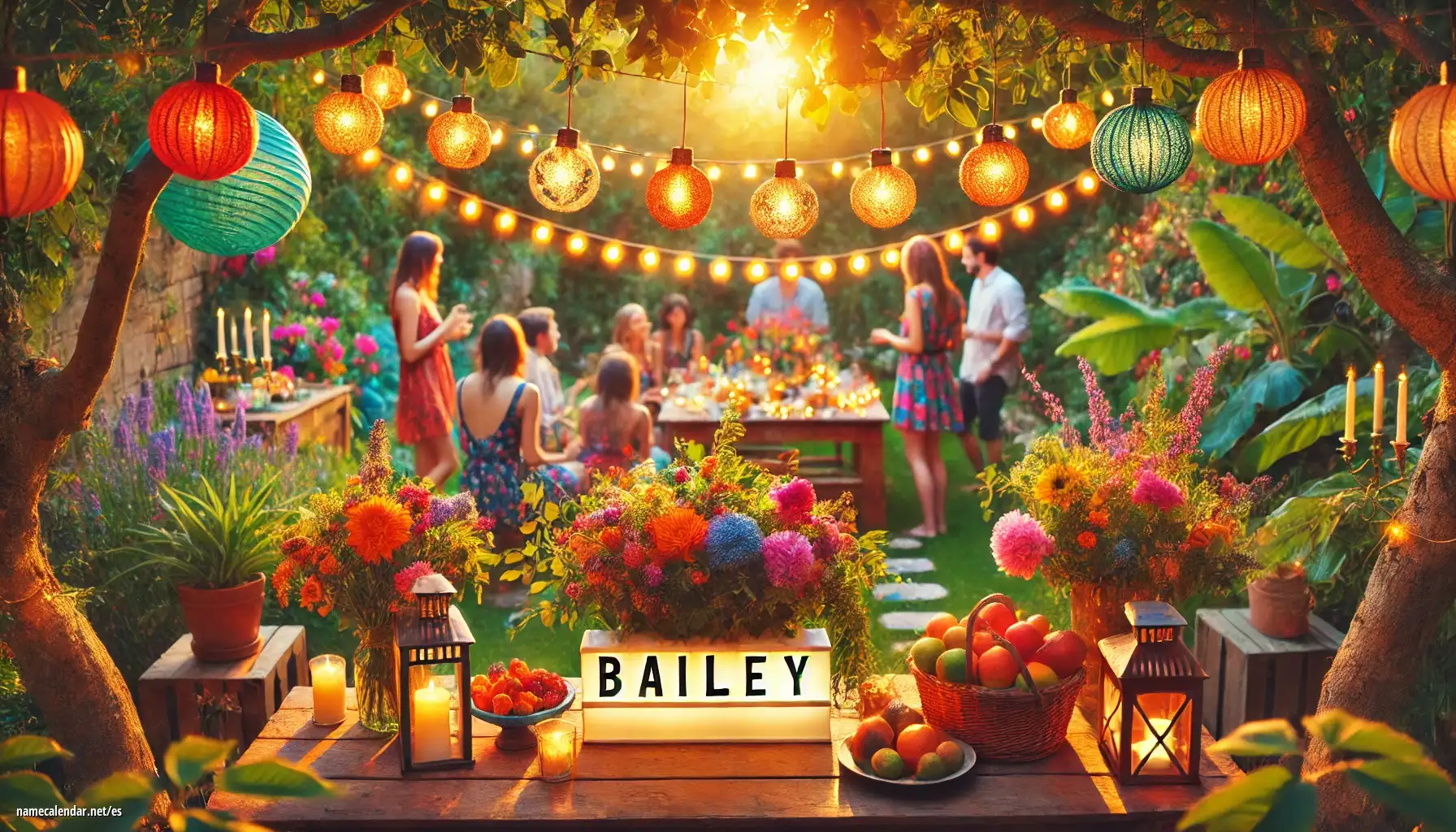 Celebración del onomástico y del nombre - Bailey