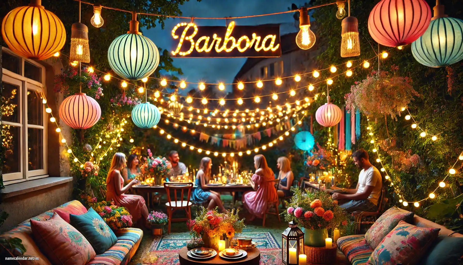 Celebración del onomástico y del nombre - Barbora