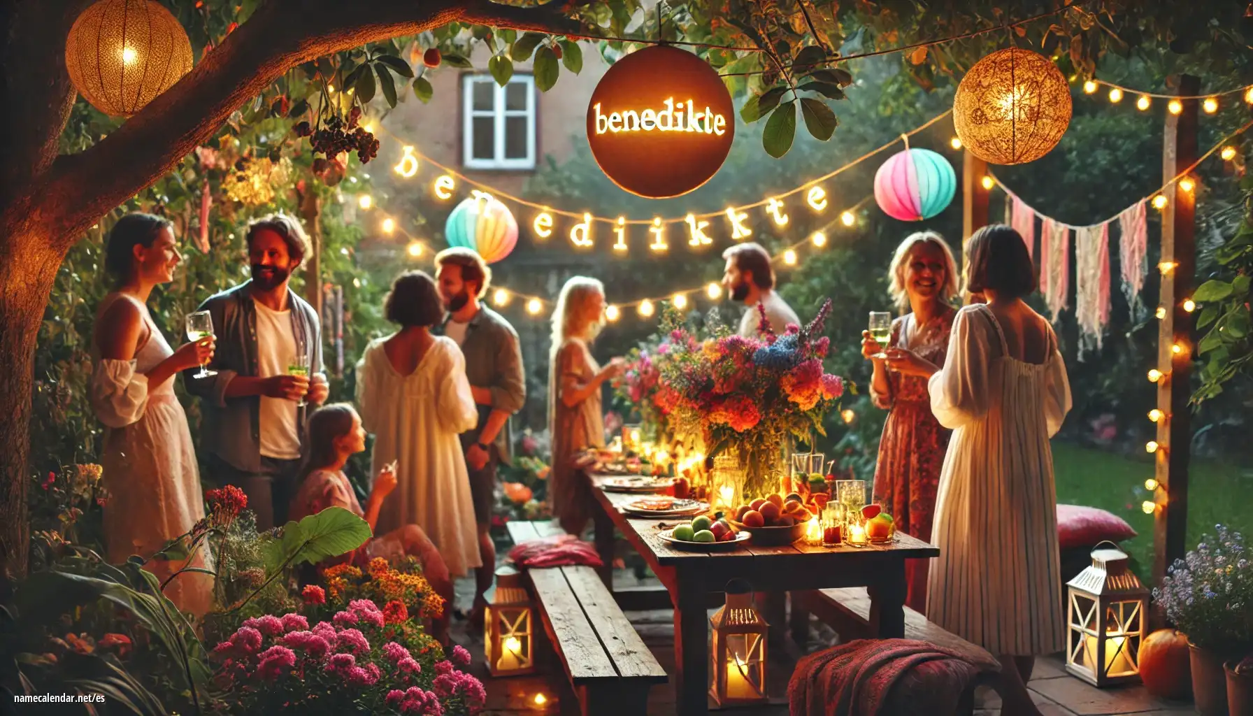 Celebración del onomástico y del nombre - Benedikte