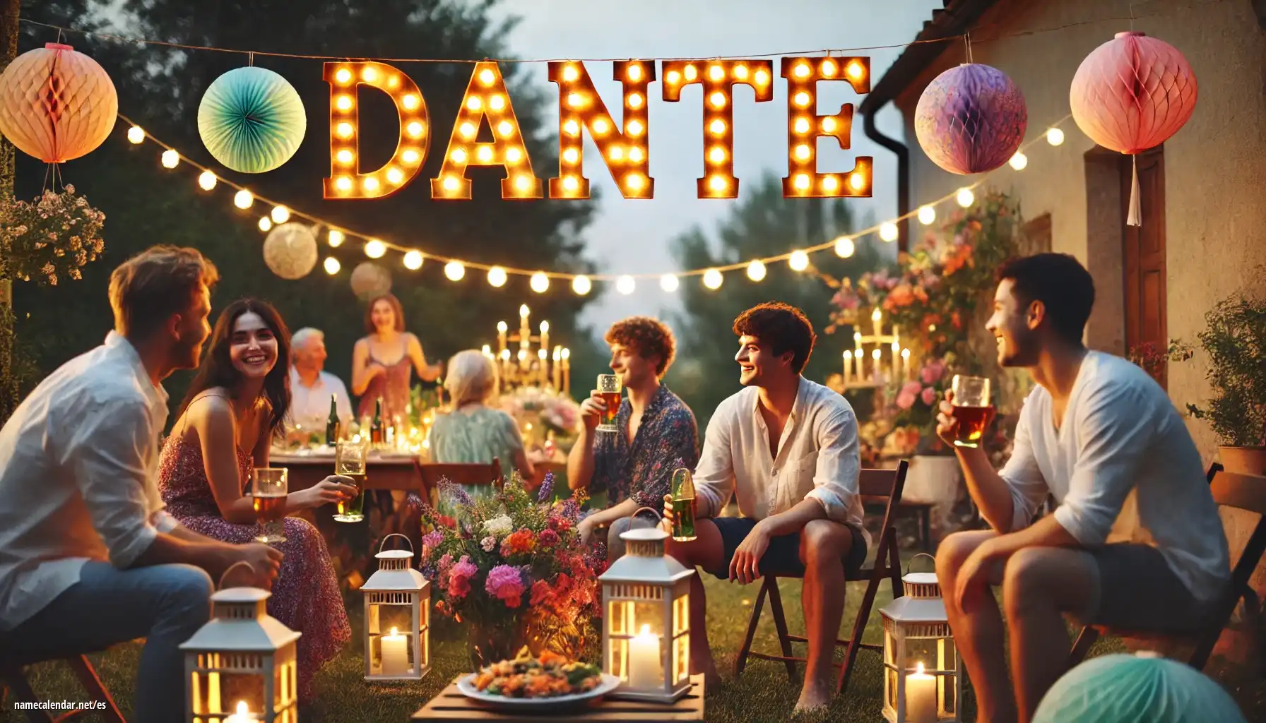 Celebración del onomástico y del nombre - Dante