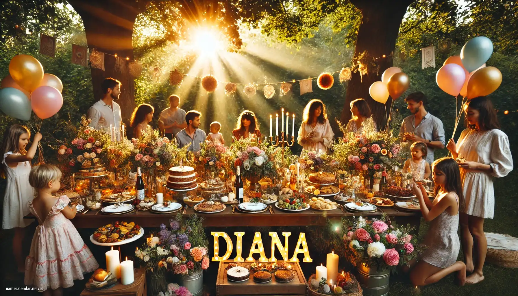 Celebración del onomástico y del nombre - Diana