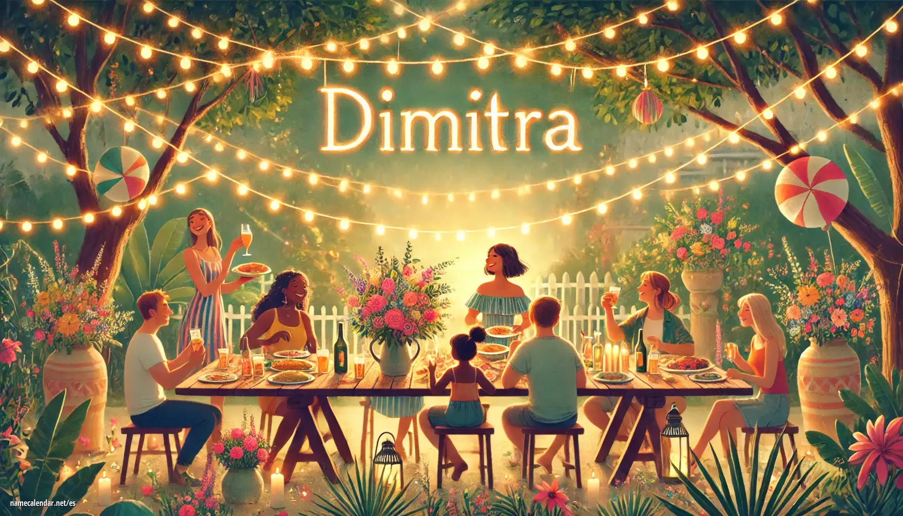 Celebración del onomástico y del nombre - Dimitra