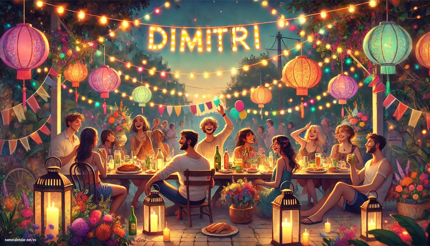 Celebración del onomástico y del nombre - Dimitri