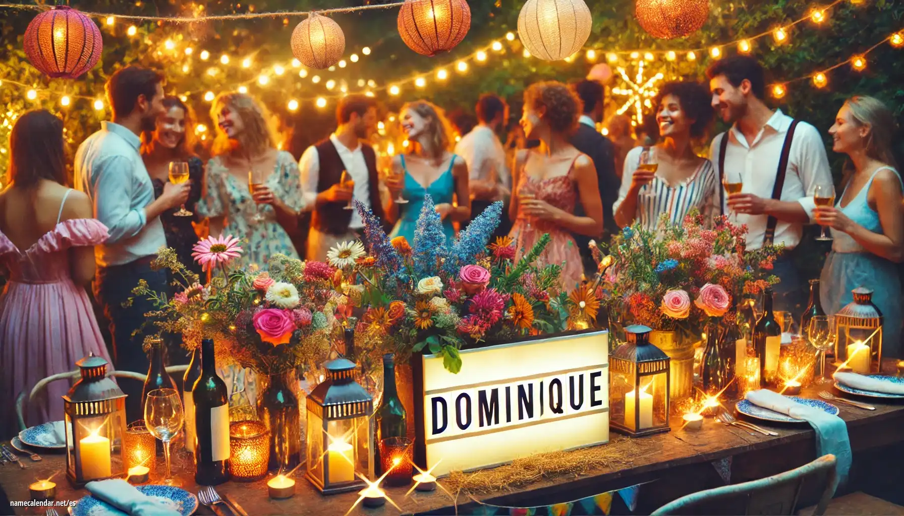 Celebración del onomástico y del nombre - Dominique