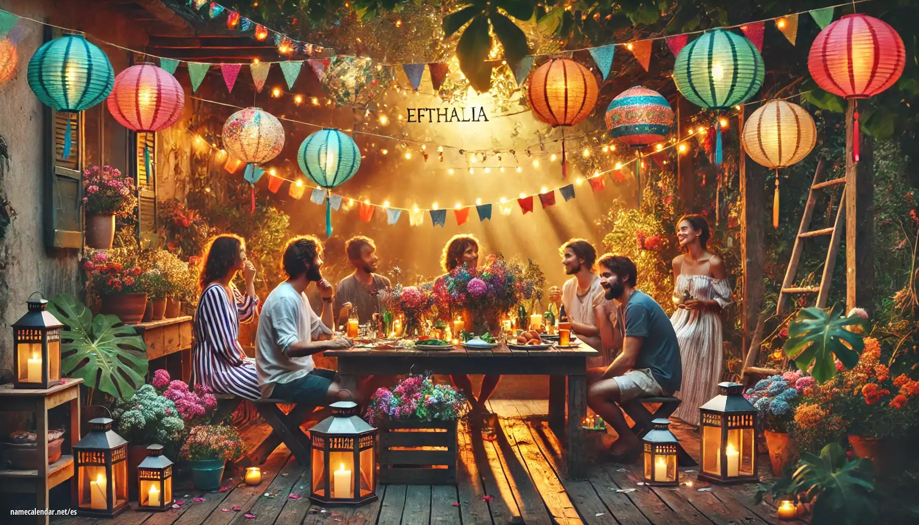 Celebración del onomástico y del nombre - Efthalia