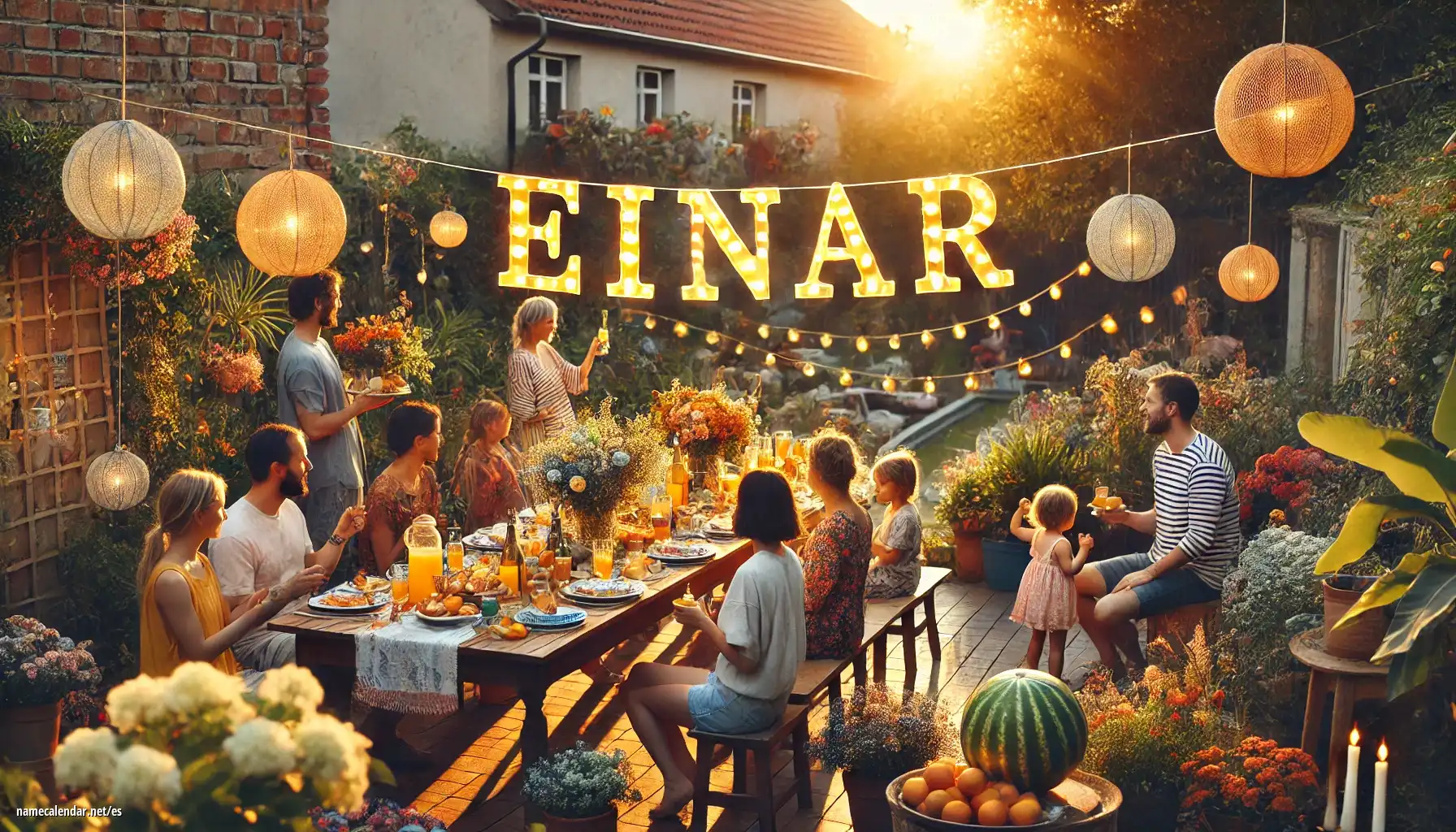 Celebración del onomástico y del nombre - Einar