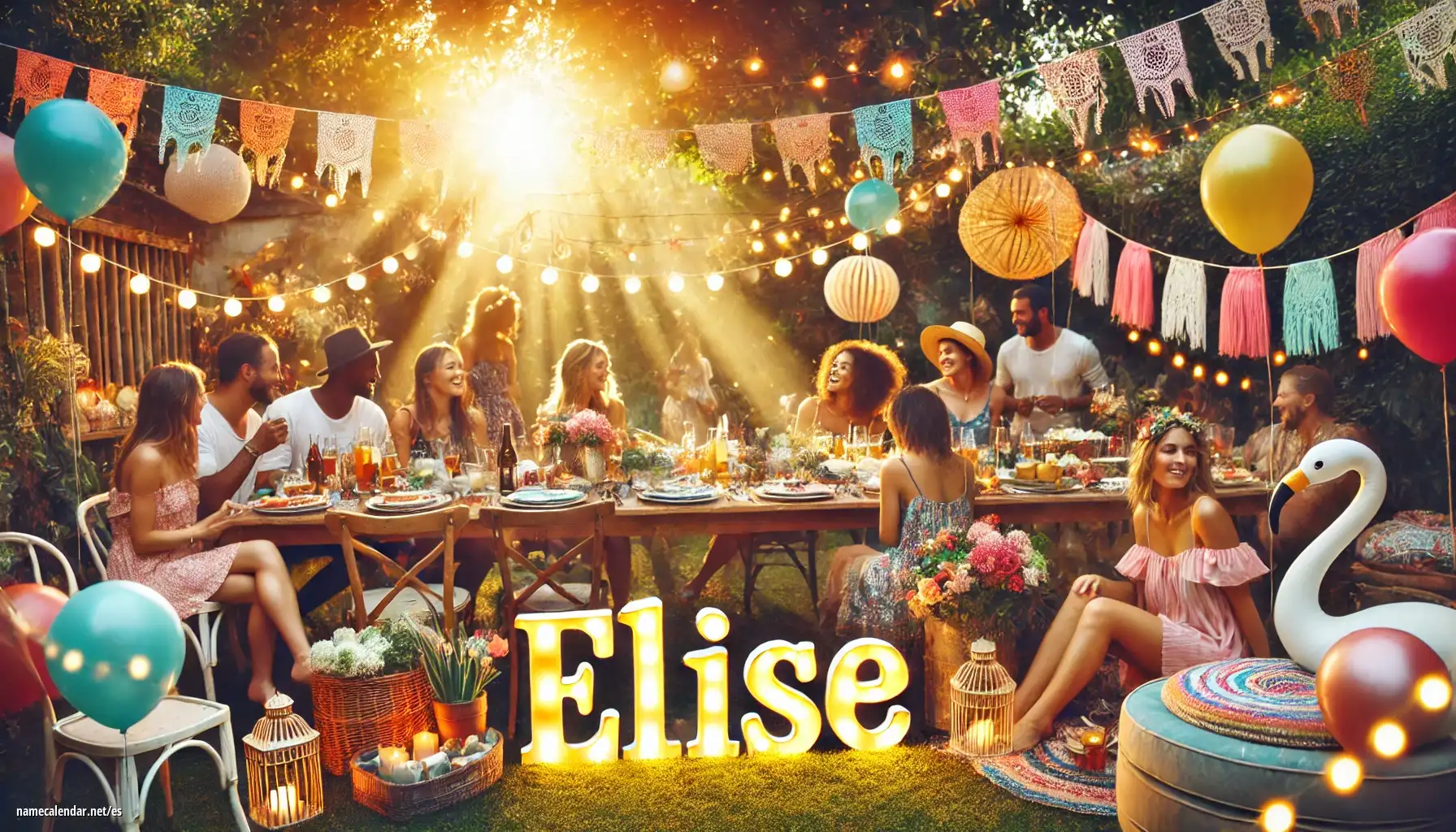 Celebración del onomástico y del nombre - Elise