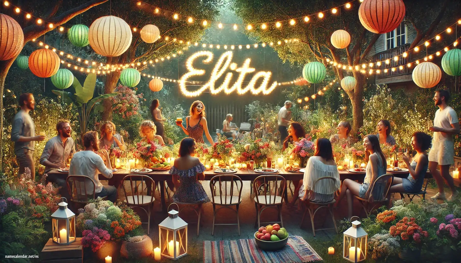 Celebración del onomástico y del nombre - Elita