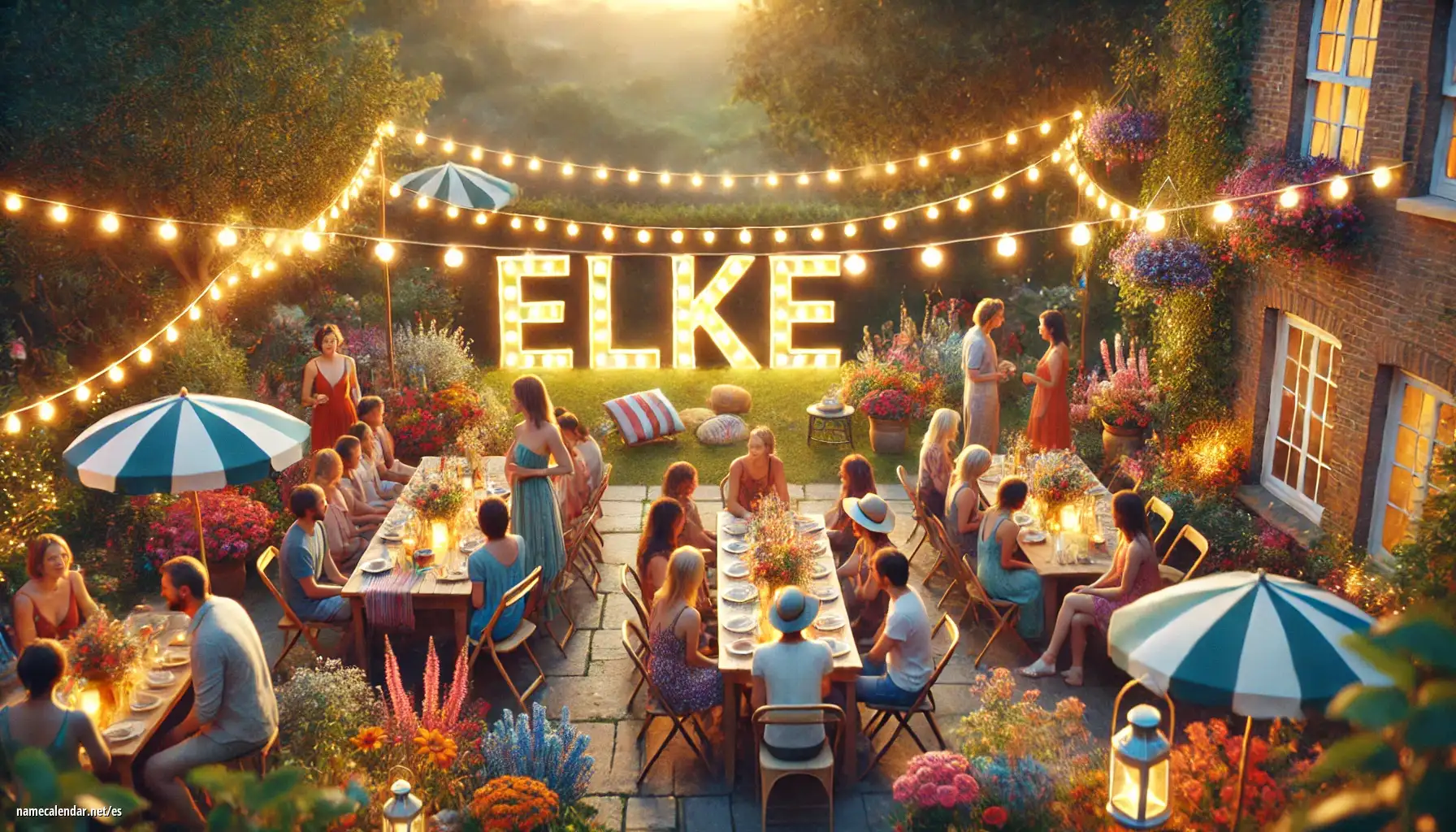 Celebración del onomástico y del nombre - Elke