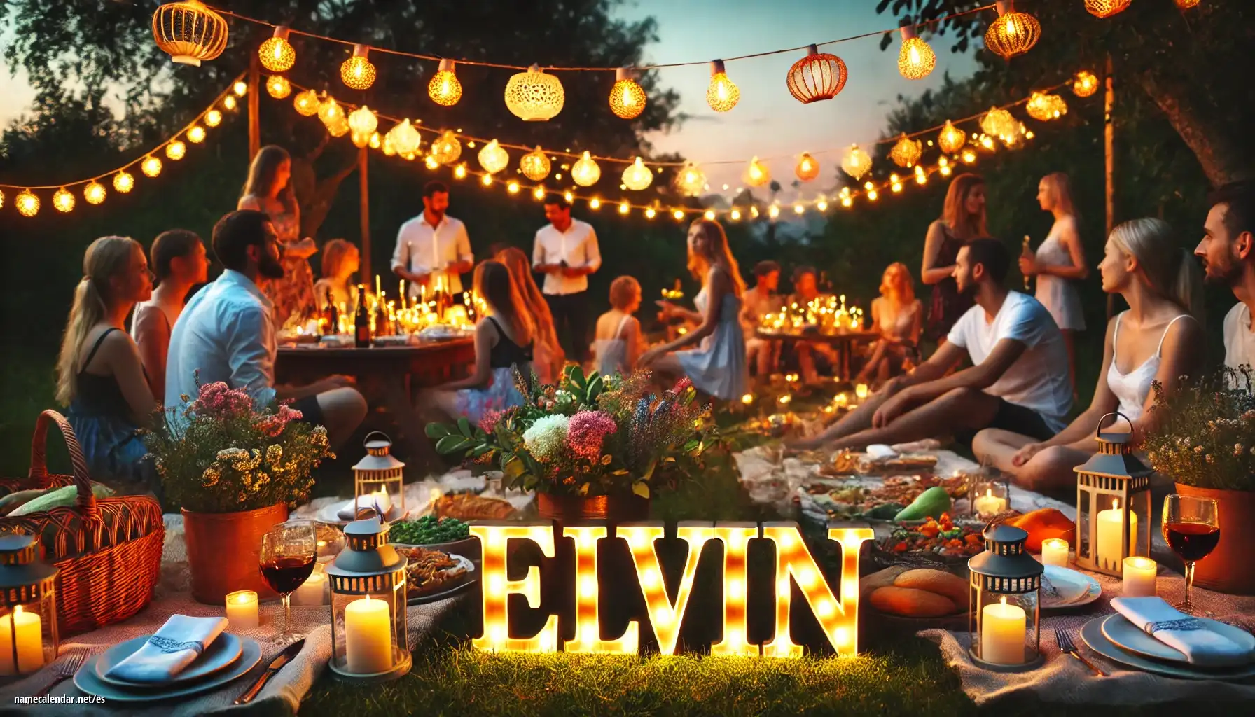 Celebración del onomástico y del nombre - Elvin