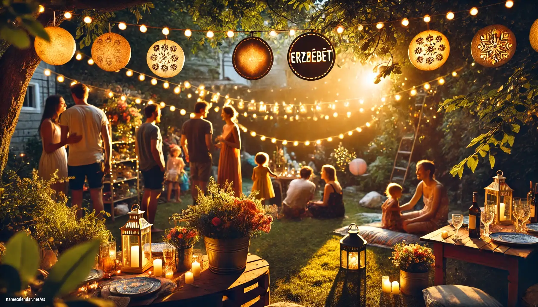 Celebración del onomástico y del nombre - Erzsébet