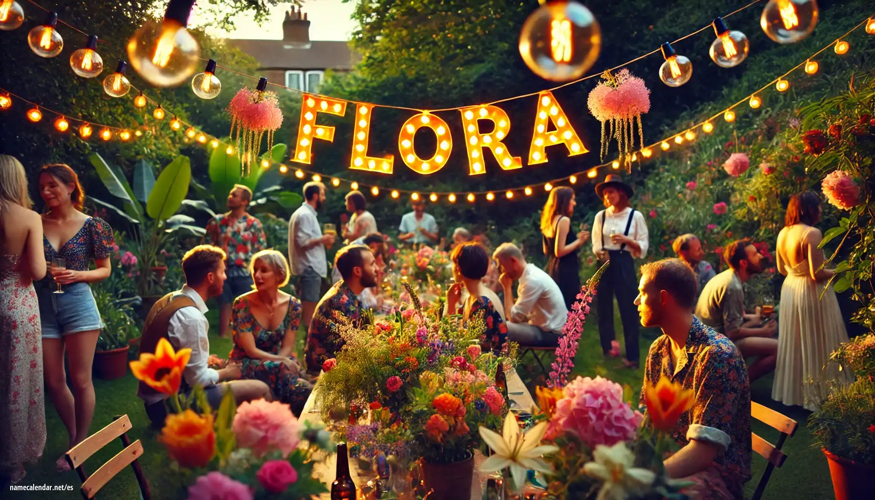 Celebración del onomástico y del nombre - Flóra