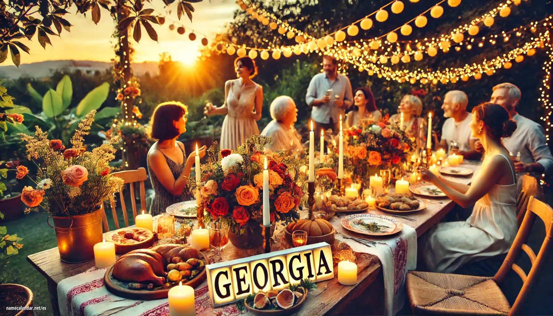 Celebración del onomástico y del nombre - Georgia