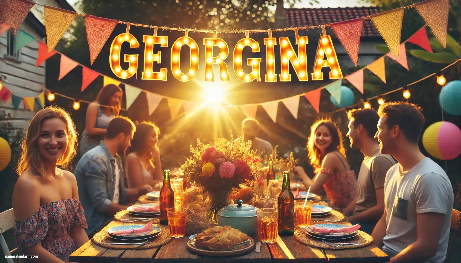 Celebración del onomástico y del nombre - Georgina