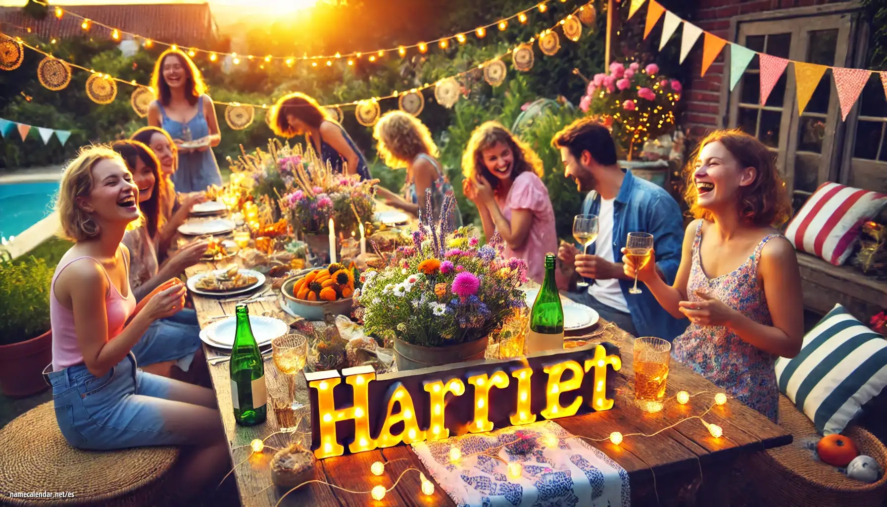 Celebración del onomástico y del nombre - Harriet