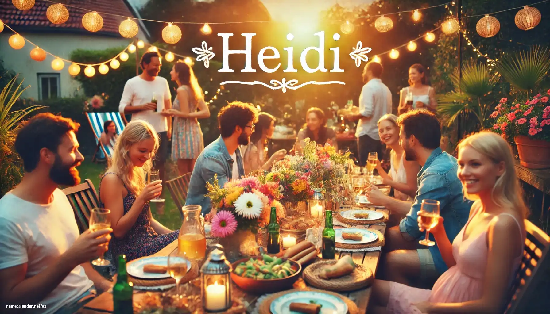 Celebración del onomástico y del nombre - Heidi