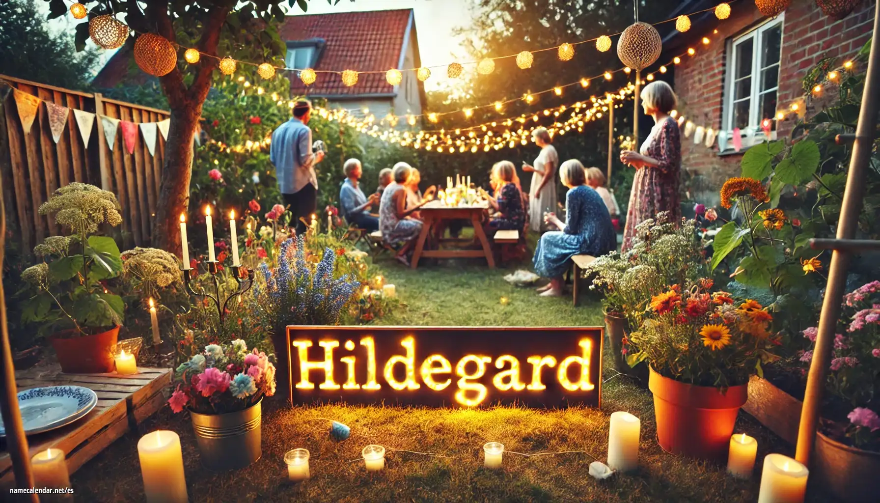 Celebración del onomástico y del nombre - Hildegard