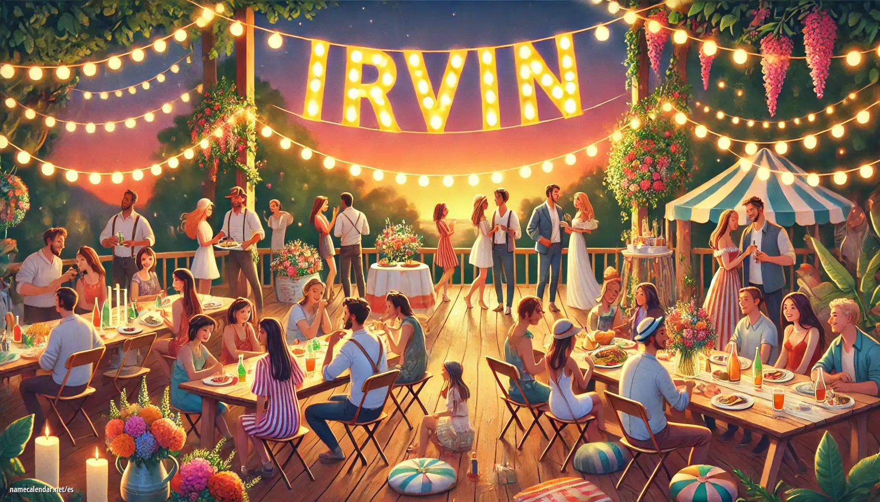 Celebración del onomástico y del nombre - Irvin