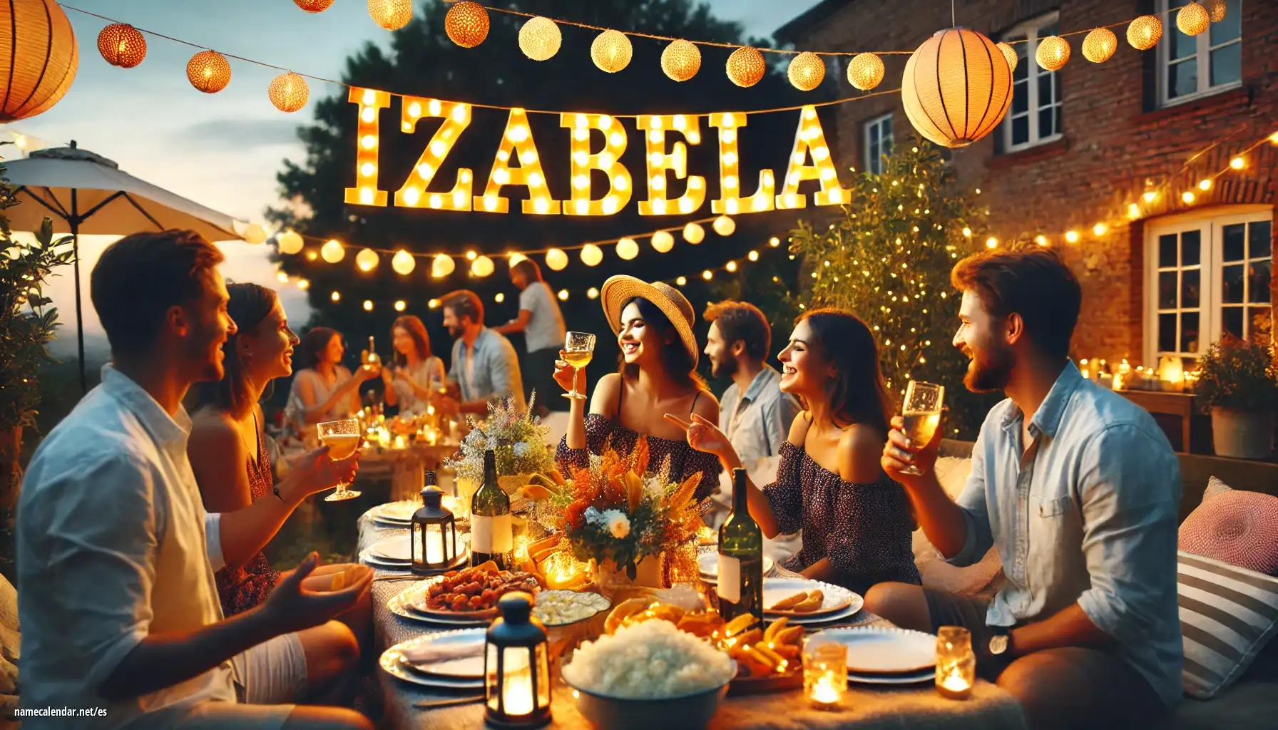 Celebración del onomástico y del nombre - Izabela