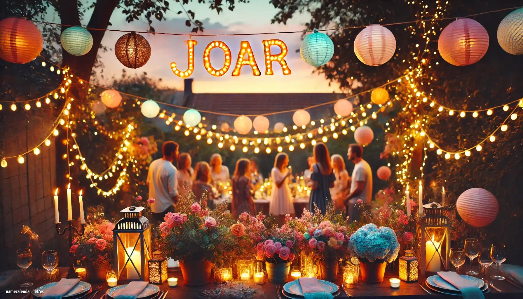 Celebración del onomástico y del nombre - Joar