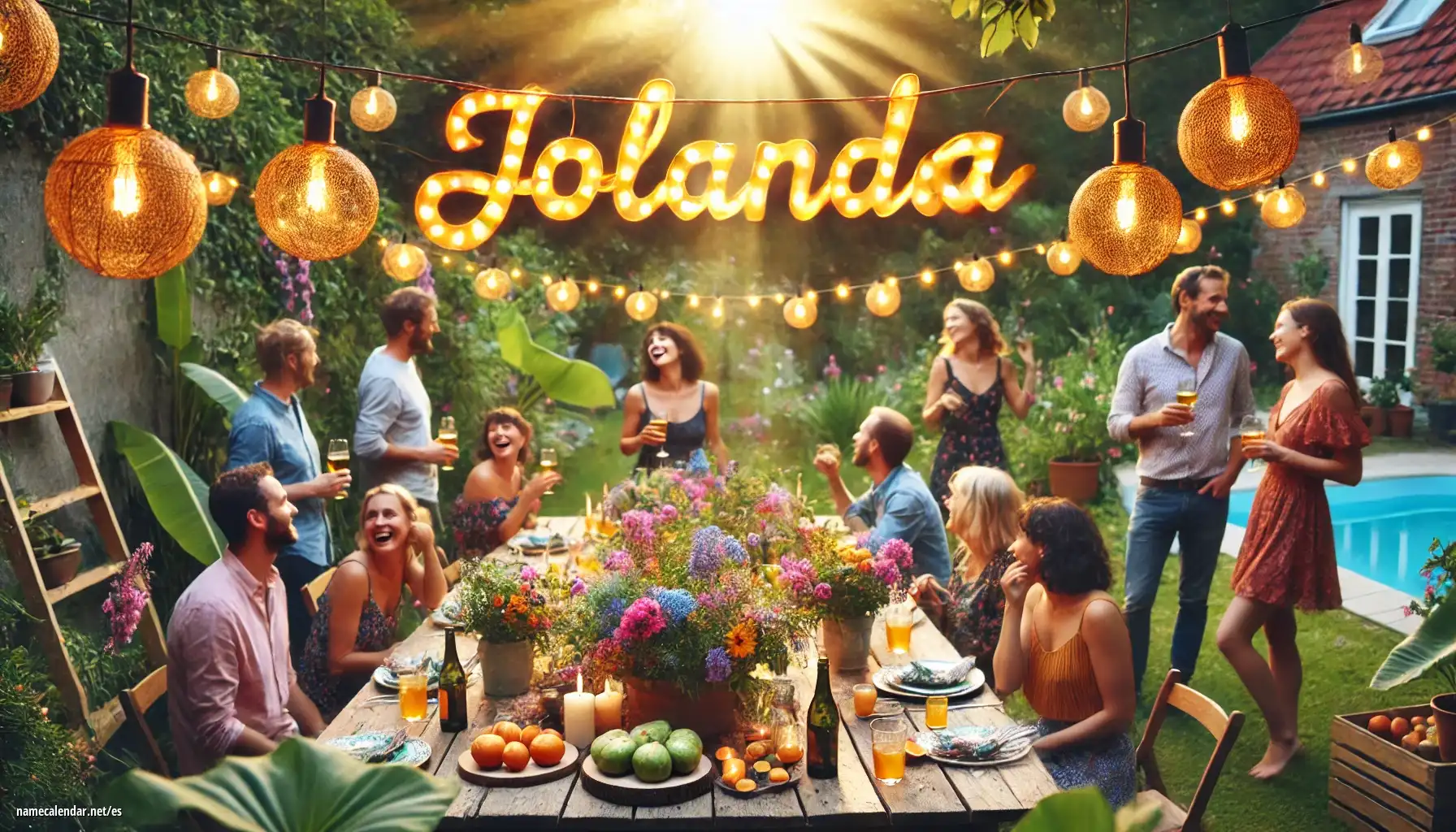 Celebración del onomástico y del nombre - Jolanda