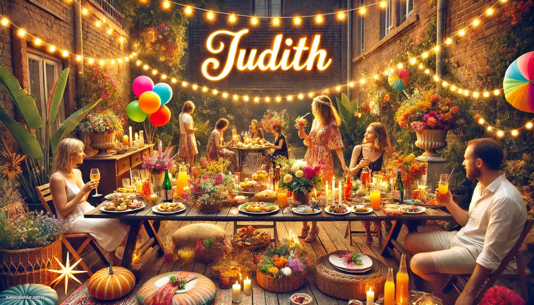 Celebración del onomástico y del nombre - Judith