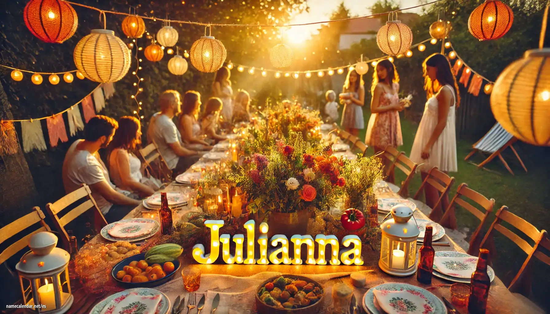 Celebración del onomástico y del nombre - Julianna