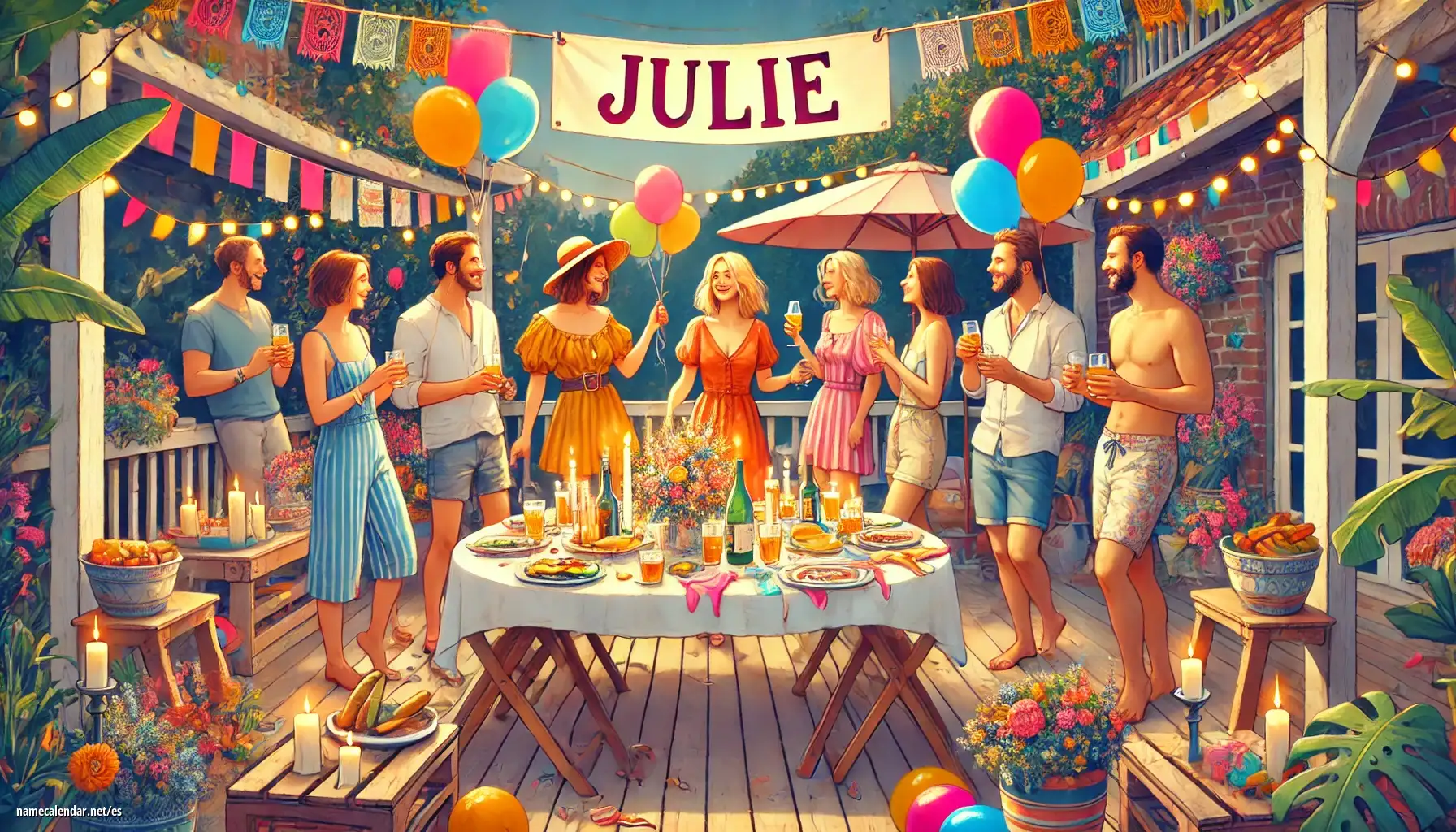 Celebración del onomástico y del nombre - Julie