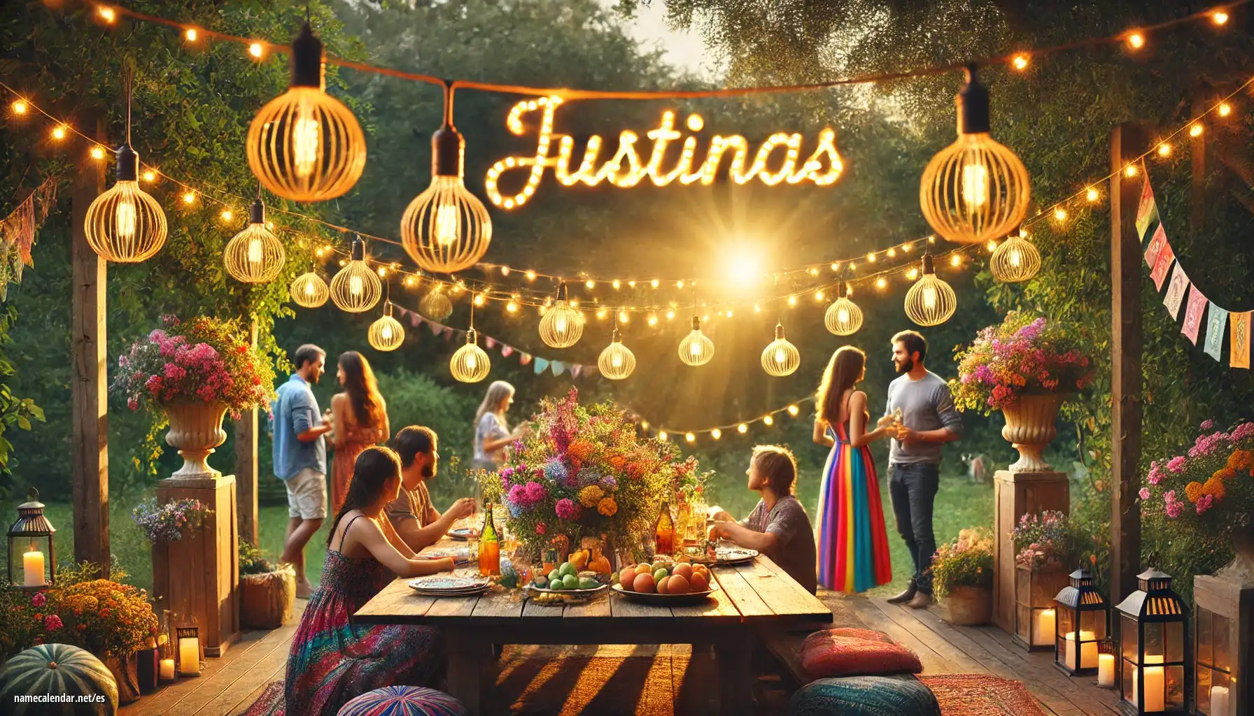 Celebración del onomástico y del nombre - Justinas