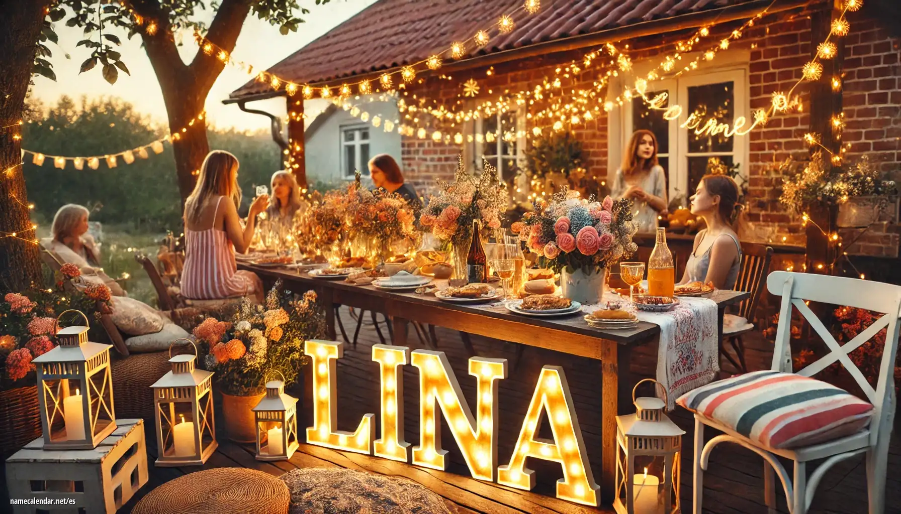 Celebración del onomástico y del nombre - Lina