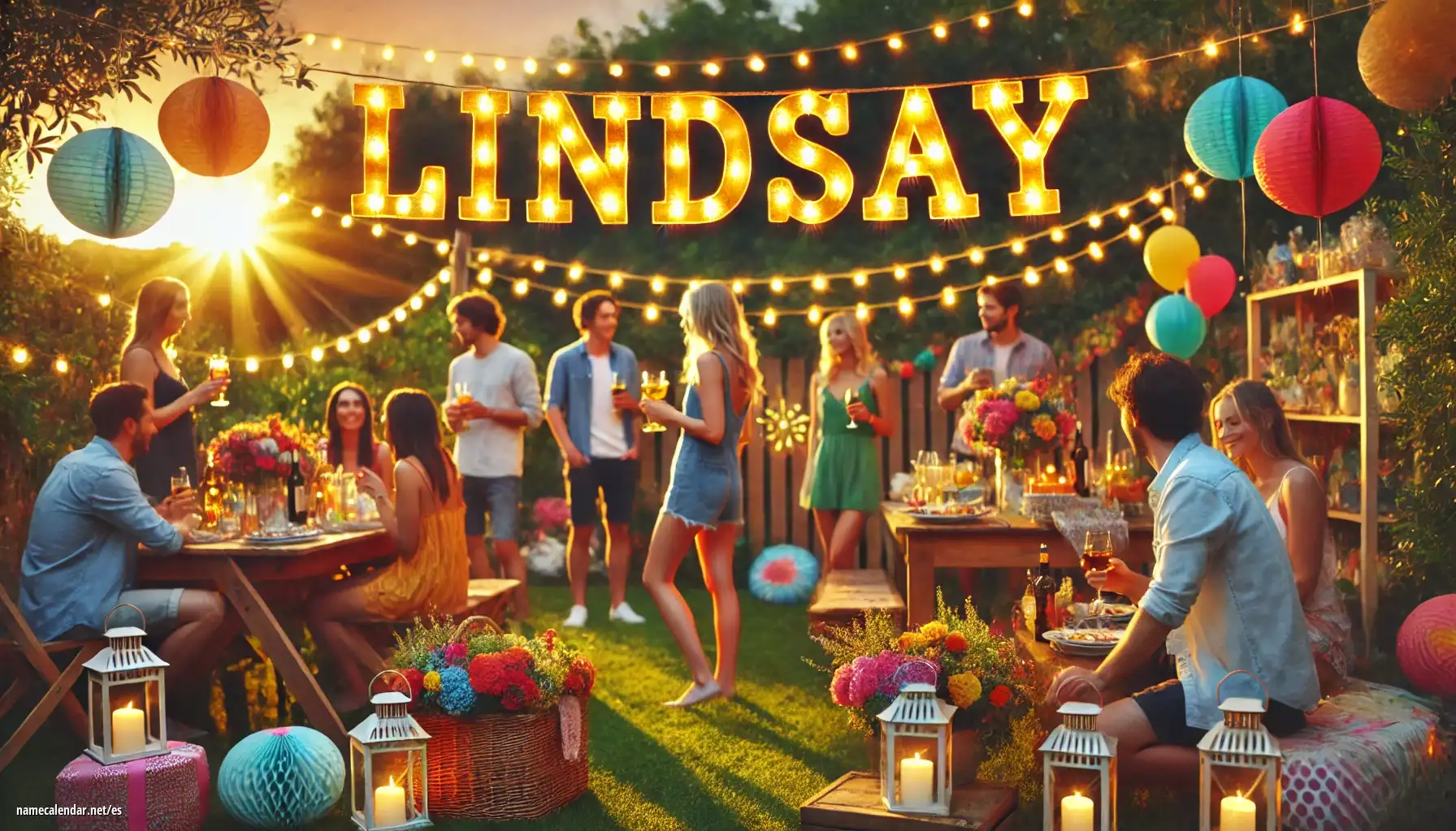 Celebración del onomástico y del nombre - Lindsay