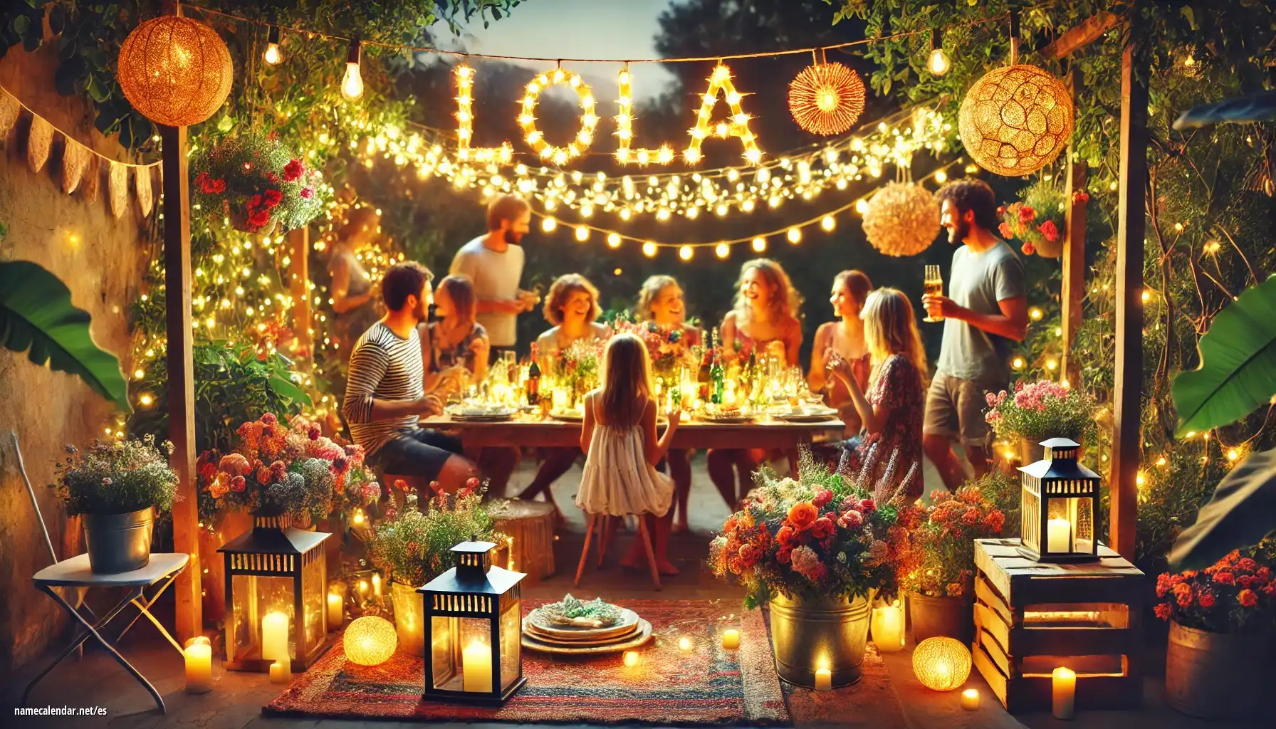 Celebración del onomástico y del nombre - Lola