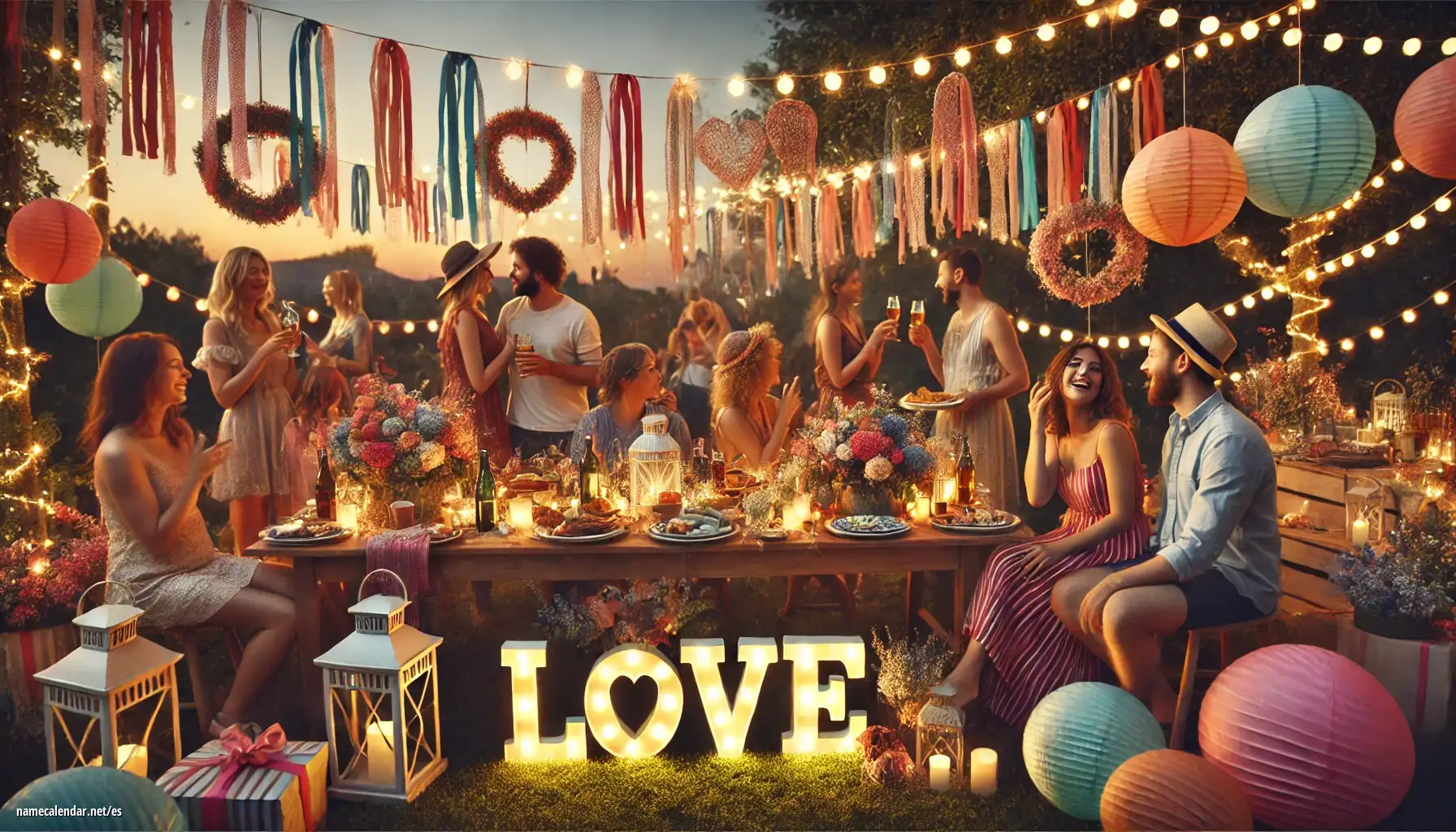 Celebración del onomástico y del nombre - Love