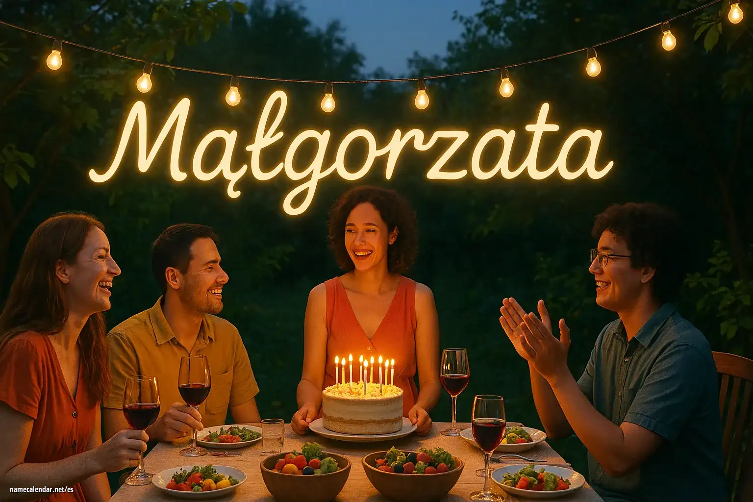 Celebración del onomástico y del nombre - Małgorzata