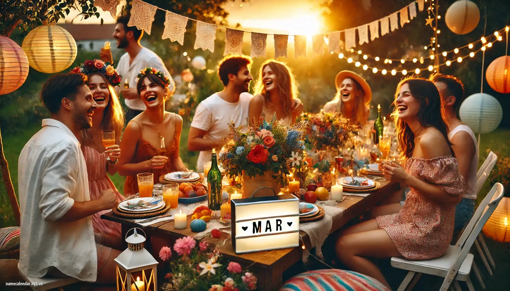 Celebración del onomástico y del nombre - Mar