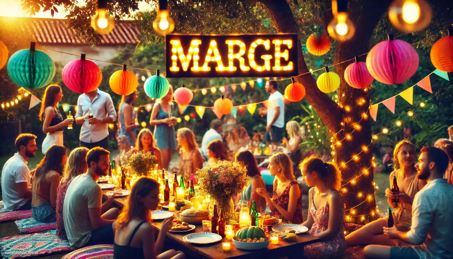 Celebración del onomástico y del nombre - Marge