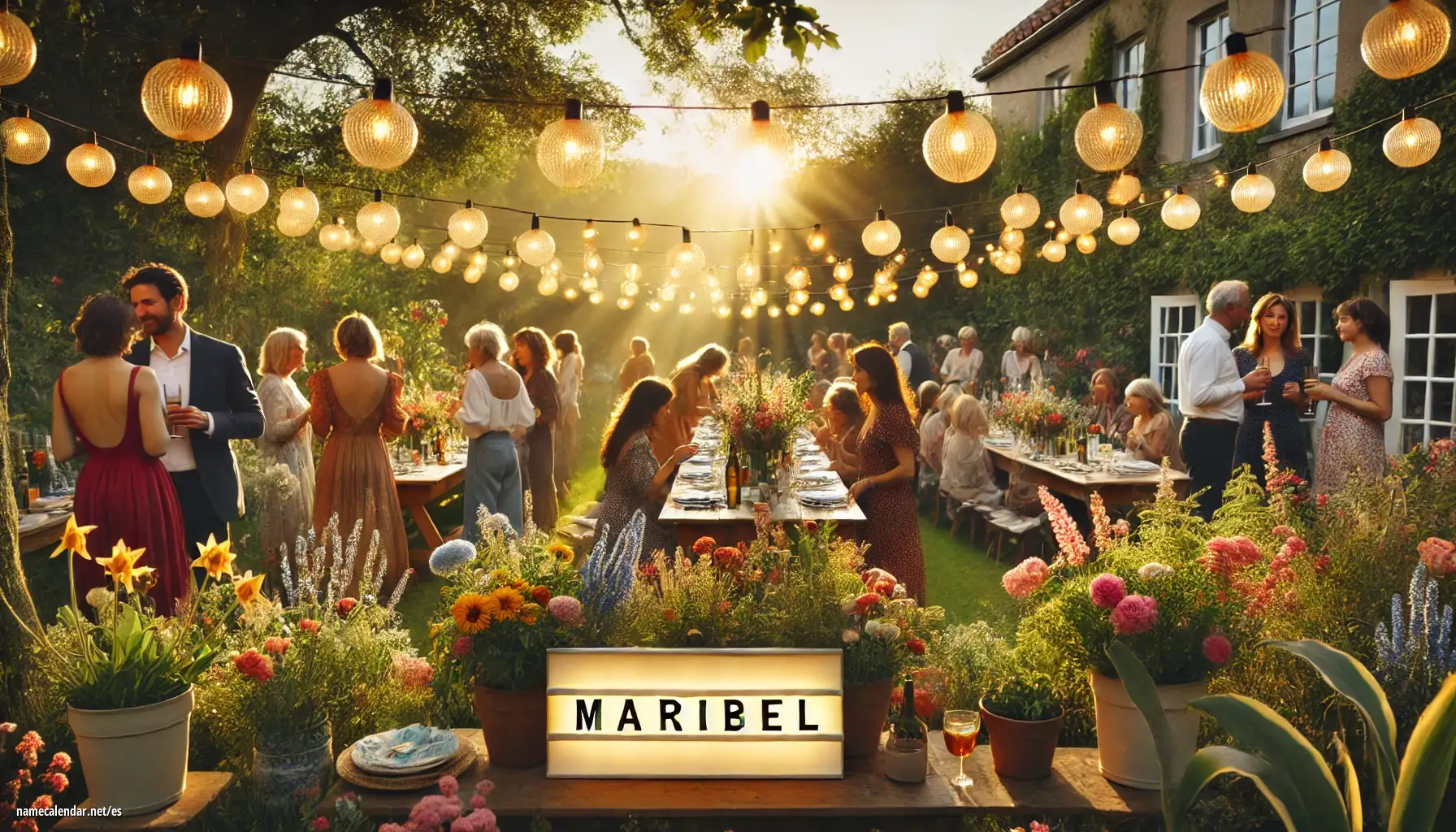 Celebración del onomástico y del nombre - Maribel