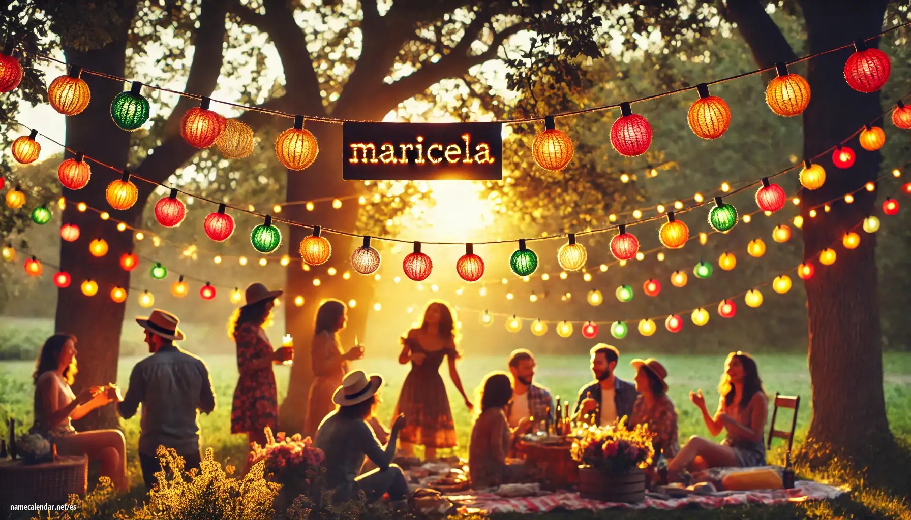 Celebración del onomástico y del nombre - Maricela